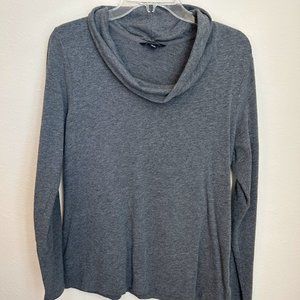 Lands' End heavy cowl neck long sleeve t-shirt